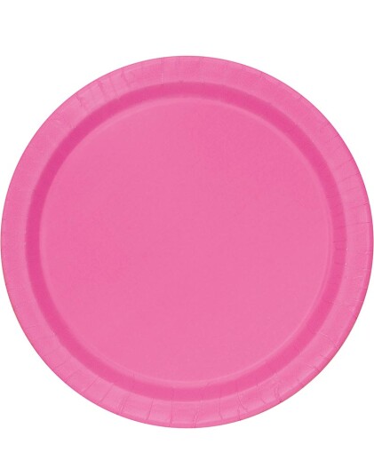 Unique 16 stk Rosa Papptallerkener 22 cm 31250