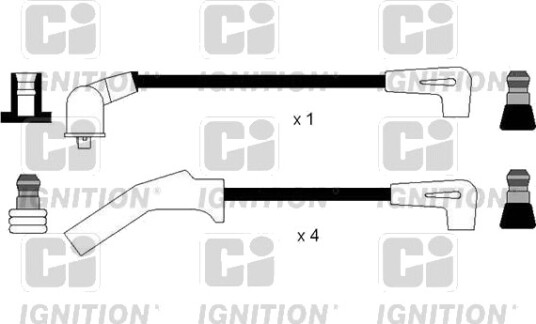 Tennplugg kabelsett QUINTON HAZELL XC1132