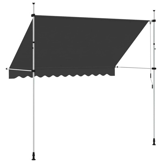 vidaXL Manuell uttrekkbar markise 300 cm antrasitt vidaXL Manuell uttrekkbar markise 300 cm antrasitt