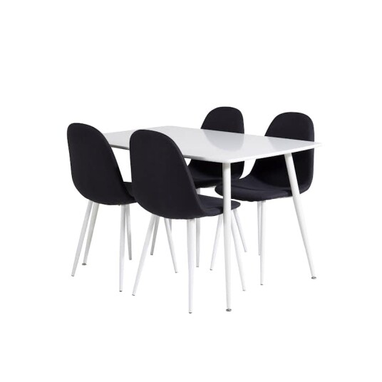 Venture Home Spisegruppe Venture Home Pobbie med 4 Pobbie Stoler Hvit GR20569