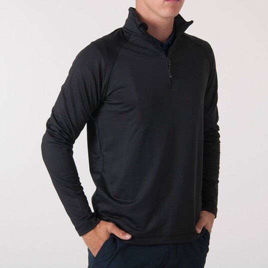 Cutter & Buck Coos Bay Half-Zip Svart Golfgenser herre Black (099) X-Large
