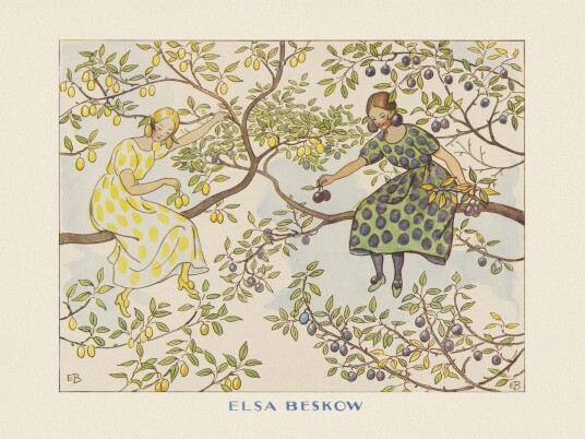 Plakat   Elsa Beskow Kunstverk