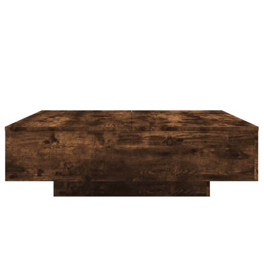 Salongbord røkt eik 100x100x31 cm konstruert tre 836599