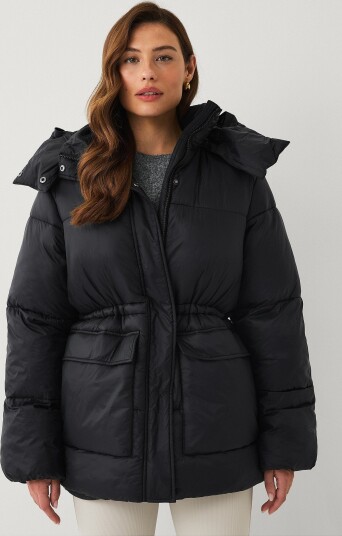 Áhkká Pufferjakke WR Warm Padded Puffer Jacket Svart Áhkká Pufferjakke WR Warm Padded Puffer Jacket Svart