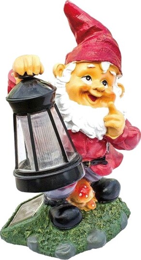 Volteno Hagefigur Nisse med Lykt