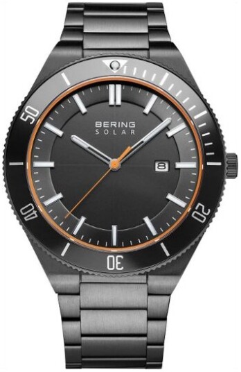Bering Herreklokke 14443 779 Solar Grå/Stål Ø43 mm