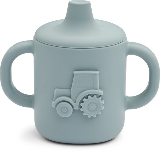 Liewood Amelio Sippy Tutekopp M traktor Blue Fog