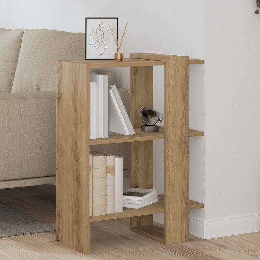 vidaXL Bokhylle Artisan Eik 52 x 25 x 71,5 cm Konstruert tre