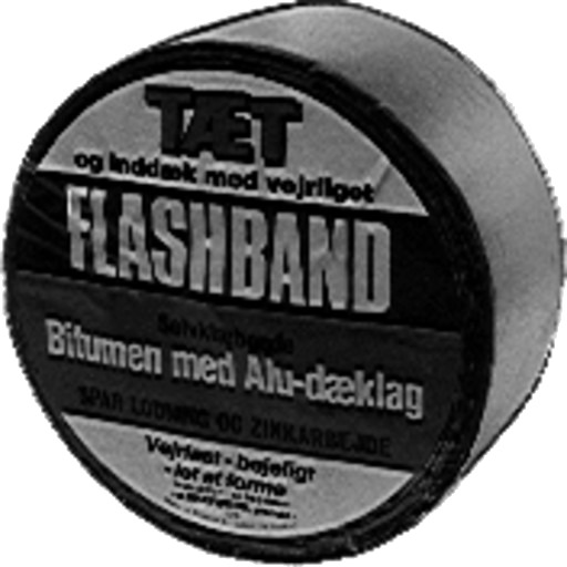 Blitsbånd blygrått 100 mm x 10 meter