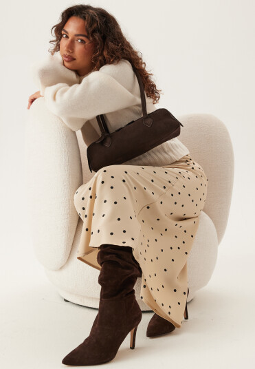 Make Way Suede Baguette Bag