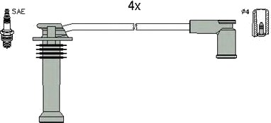 Tennplugg kabelsett HITACHI 134988