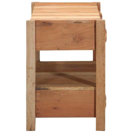  TV skap med skuff Brun 83 x 33 x 46 cm Massivt gjenvunnet tre