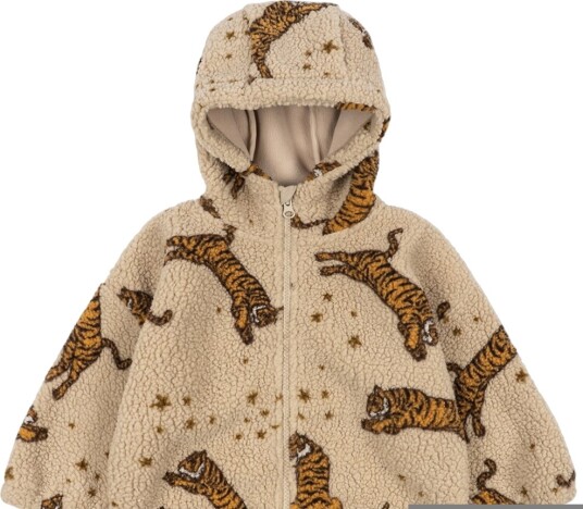 Konges Sløjd Fleecejakke Jody Tiger Konges Sløjd 1 år (80) Fleecejakke Beige Brun