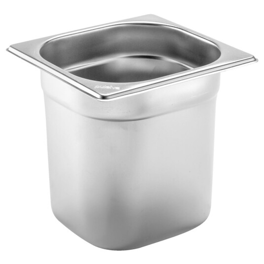 PULSIVA Kantine Basic GN 1/6; Størrelse GN 1/6, 2.4l, 17.6x16.2x15 cm (LxBxD); Sølvfarge