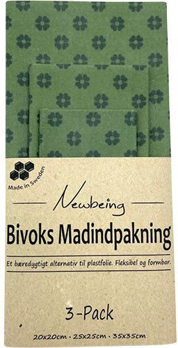 Newbeing Bivoks Matinnpakning Grønn Newbeing Bivoks Matinnpakning Grønn