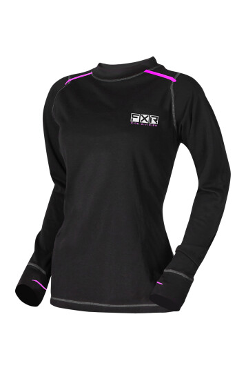 FXR Undertrøye  Vapour Dame Svart-Rosa