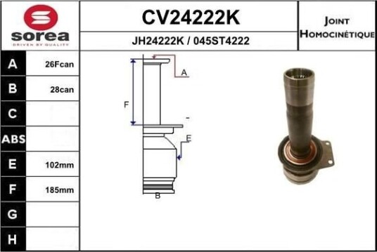 EAI CV24222K Drivledd