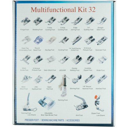 Infinity Hearts Trykkfotsortiment til Symaskiner Deluxe 32 deler