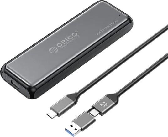 ORICO DDM2 C3 G2 M.2 NVMe USB A/USB C kabinett grå DDM2 C3 G2 BK BP ORICO DDM2 C3 G2 M.2 NVMe USB A/USB C kabinett grå DDM2 C3 G2 BK BP