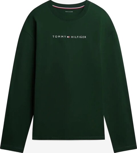 Tommy Hilfiger Ls Tee Cont. Logo NOCTURNAL GREEN XL Tommy Hilfiger Ls Tee Cont. Logo NOCTURNAL GREEN XL