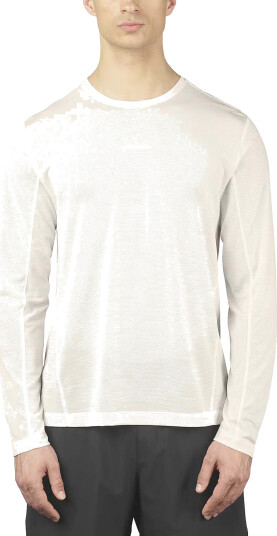 Salomon Men"s Shkout Core Long Sleeve Tee Whisper White, L
