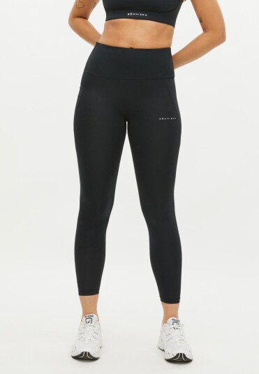 Röhnisch Flattering Curved High Waist Tights dame treningstights svart 0001 black 2XL