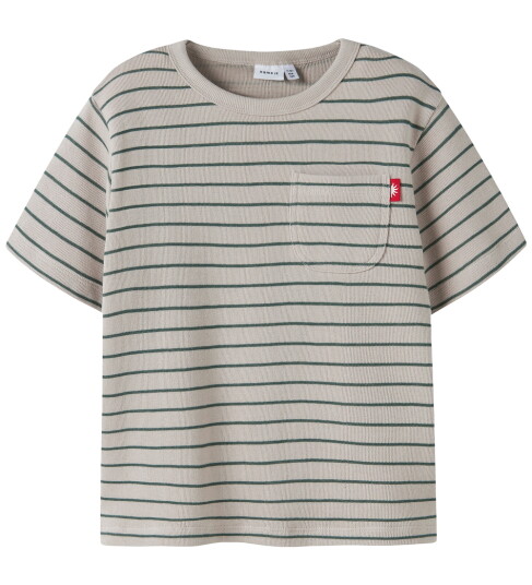 Name It T-skjorte - NkmHakan - Chateau Gray - Name It - 9-10 år (134-140) - T-skjorte - Beige