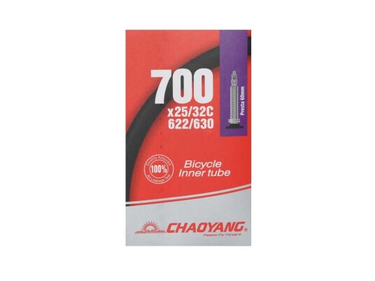Chaoyang slange 700x25 32c racerventil 60mm Chaoyang slange 700x25 32c racerventil 60mm