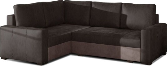 Seksjon Eltap Corona 235x162x90 cm Monolith 29 Monolith 09 Brun Mørk beige Venstre