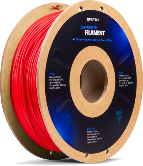 Fujtech PLA+ Filament Rød 1.75 mm