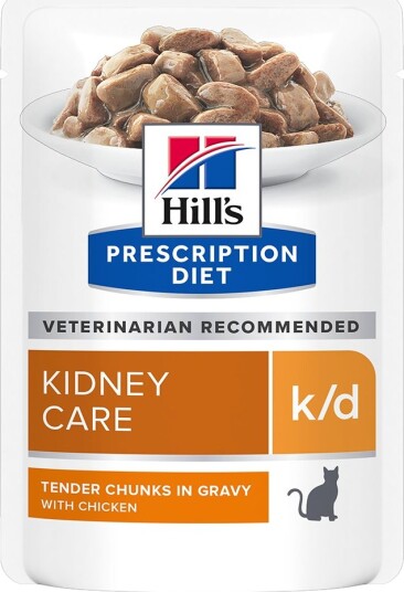 Hill'S Prescription Diet K/D Kidney Care Kattemat Kylling 48 X 85 G Hill'S Prescription Diet K/D Kidney Care Kattemat Kylling 48 X 85 G