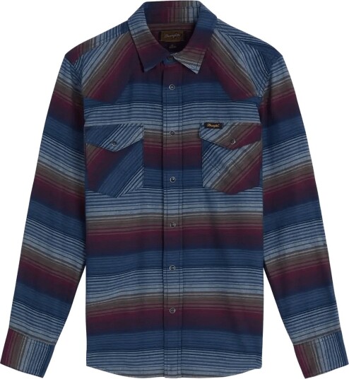 Wrangler Western Shirt Blue L