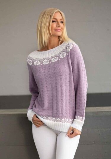 Viking Garn 1917 4 Lydia Genser Lys Lilla