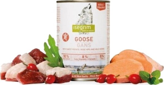 Isegrim Adult Prairie Gås Søtpotet Nype Urter Våtfôr 400 G Isegrim Adult Prairie Gås Søtpotet Nype Urter Våtfôr 400 G