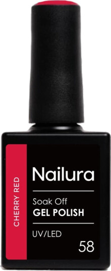Nailura Gel Polish 10 ml 58 Cherry Red Nailura Gel Polish 10 ml 58 Cherry Red