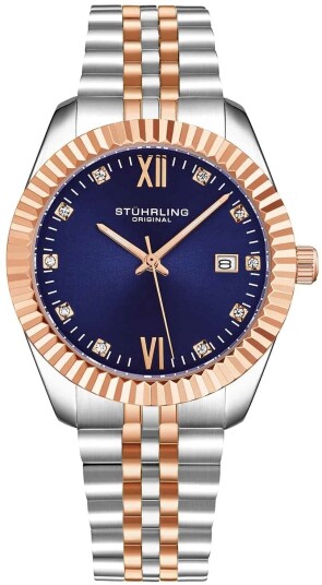 Stührling Original Herreklokke 4024.4 Gamine Blå/Stål Ø36 mm