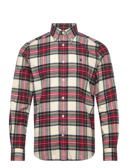 Morris Flannel Tartan Shirt Classic Fit   Multi/patterned   XS