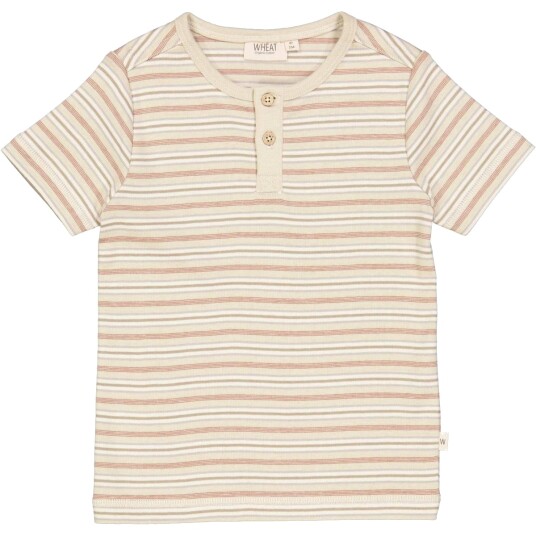 Wheat T Shirt Bertram Dusty Stripe (122 / 7 år)