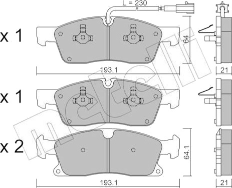 METELLI 22 0927 5 Bremseklosser