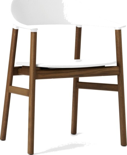 Normann Copenhagen Herit Spisestuestol med Armlener Røkt Eik/ Hvit Normann Copenhagen Herit Spisestuestol med Armlener Røkt Eik/ Hvit