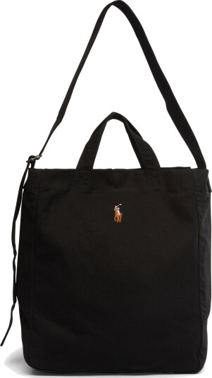 Polo Ralph Lauren Canvas-Tote-Tte-Lrg - Black - ONE SIZE