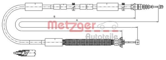 Metzger Tautrekk parkeringsbrems METZGER 12.0706