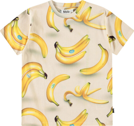 Molo T skjorte Riley Bananer Molo 4 år (104) T skjorte Beige Gul