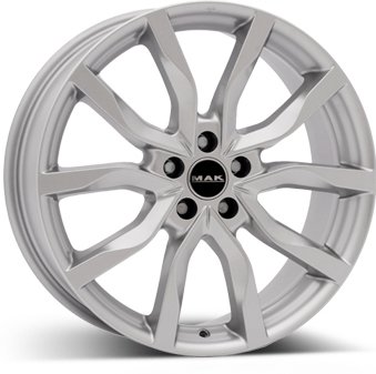 MAK Highlands silver 9.5 x 21 CB72,60 ET49 5/120 9.5 x 21