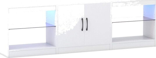 Modulært TV stativ med LED lys passer til TV er opptil 85"