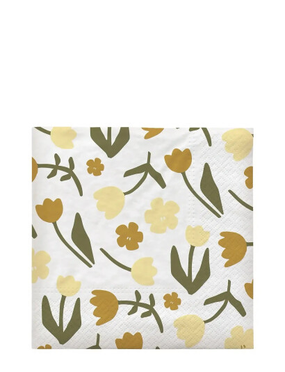 Broste Copenhagen Rosita Paper Napkin White L 33CM