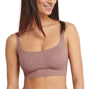 Sloggi BH ZERO Feel Bliss Top Brun X-Small Dame Sloggi BH ZERO Feel Bliss Top Brun X-Small Dame