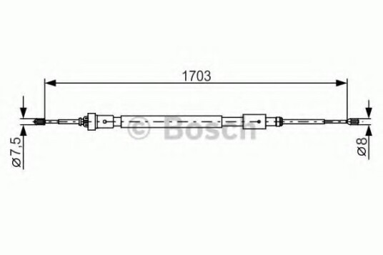 Bosch Tautrekk parkeringsbrems BOSCH 1 987 482 315