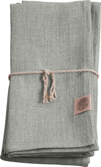 Lovely Linen Serviett Classic 4 pk i manglet lin Grå