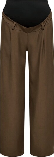Only Maternity Olmlinda Berry O/B Str Pant Tlr   Brown   XL x 32